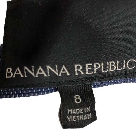 Banana Republic - Moto Jacket- Navy/White Striped / SZ: 8 NWT - Picture 8 of 11